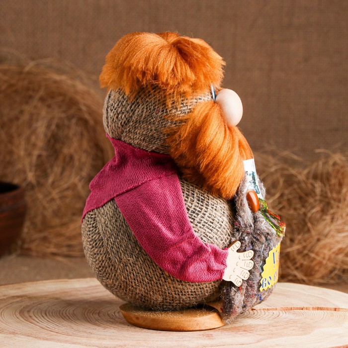 

Оберег «Домовой Николаша»,с мешком, удачи во всём, 20 см, микс