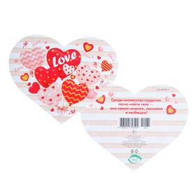 

Валентинка "Love" воздушные шары в виде сердец