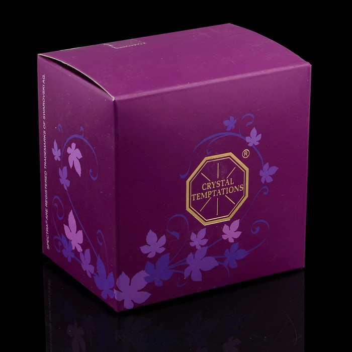 Сувенир «Корзиночка с цветами», 6,5×6,5×6,5 см, с кристаллами Сваровски