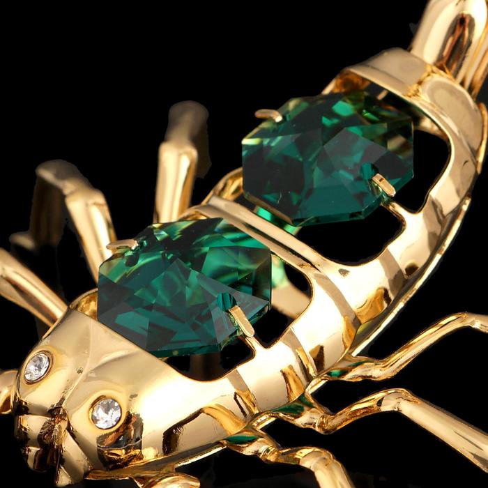 Сувенир «Скорпион», 9×7×6 см, с кристаллами