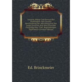 

Книга Anzucht, Pflege Und Dressur Der Breiftauben
