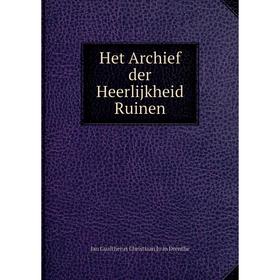 

Книга Het Archief der Heerlijkheid Ruinen
