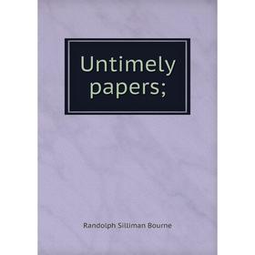 

Книга Untimely papers