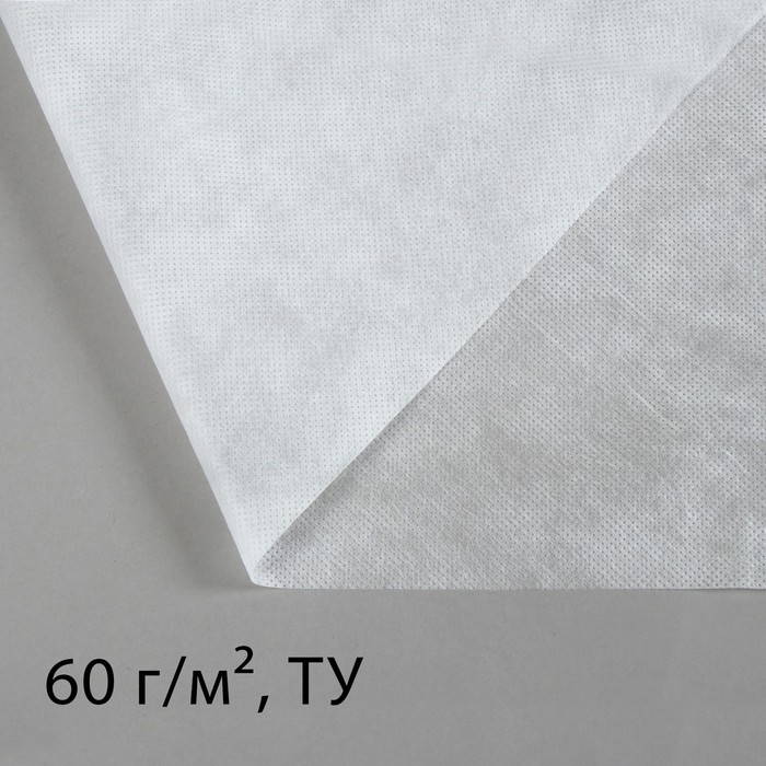 Материал укрывной, 10 × 3,2 м, плотность 60, с УФ-стабилизатором, белый, «Агротекс»