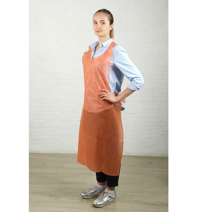 Фартук для садовых работ с УФ «Агротекс Сад», размер S-M, упаковка 5 шт, оранжевый
