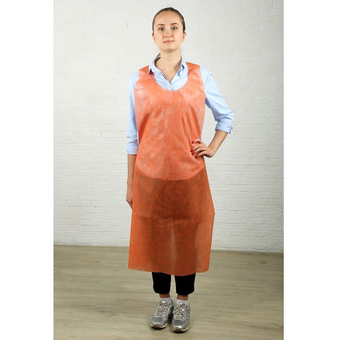 Фартук для садовых работ с УФ «Агротекс Сад», размер S-M, упаковка 5 шт, оранжевый