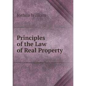 

Книга Principles of the Law of Real Property
