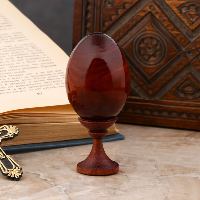 Сувенир Яйцо на подставке икона "Матрона Московская"