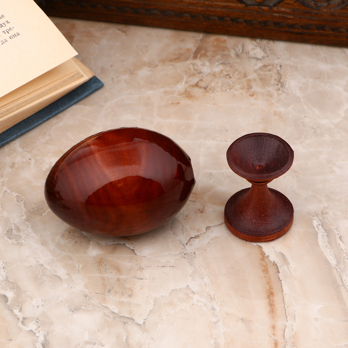 Сувенир Яйцо на подставке икона "Матрона Московская"