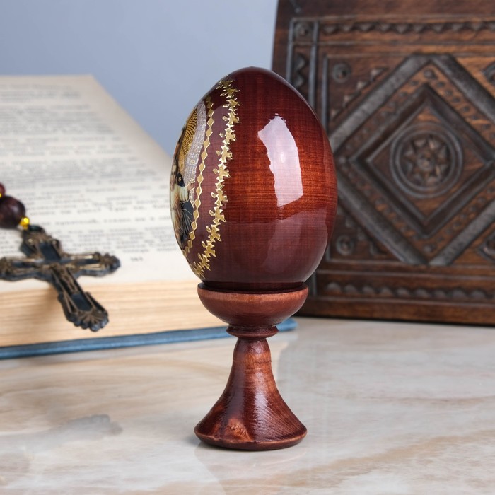 Сувенир Яйцо на подставке икона "Аз есмь"
