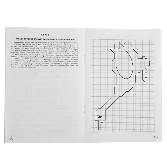 Рабочая тетрадь "Графические диктанты" Птицы, 6-10 лет. Г.Сыропятова