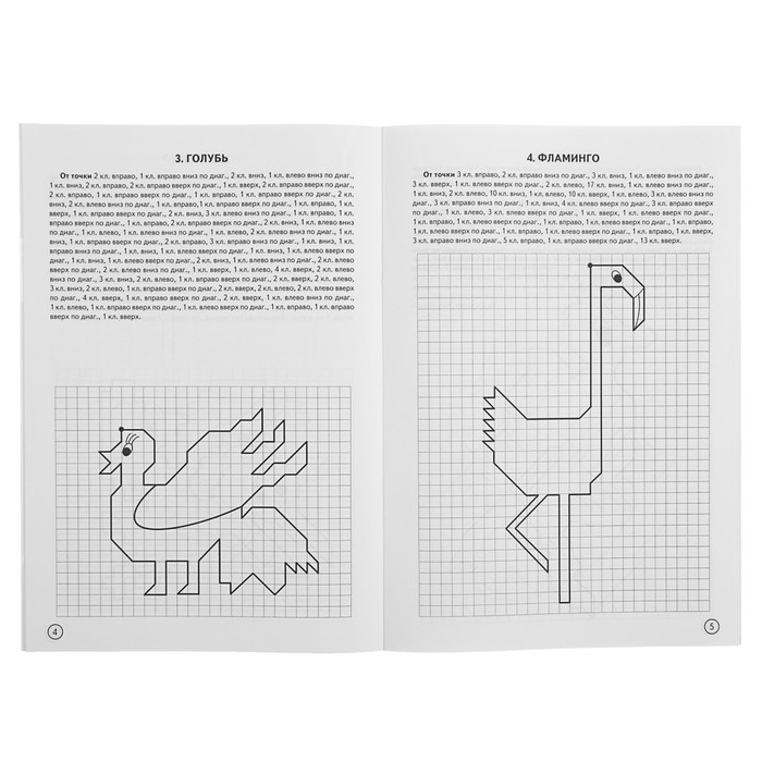 Рабочая тетрадь "Графические диктанты" Птицы, 6-10 лет. Г.Сыропятова