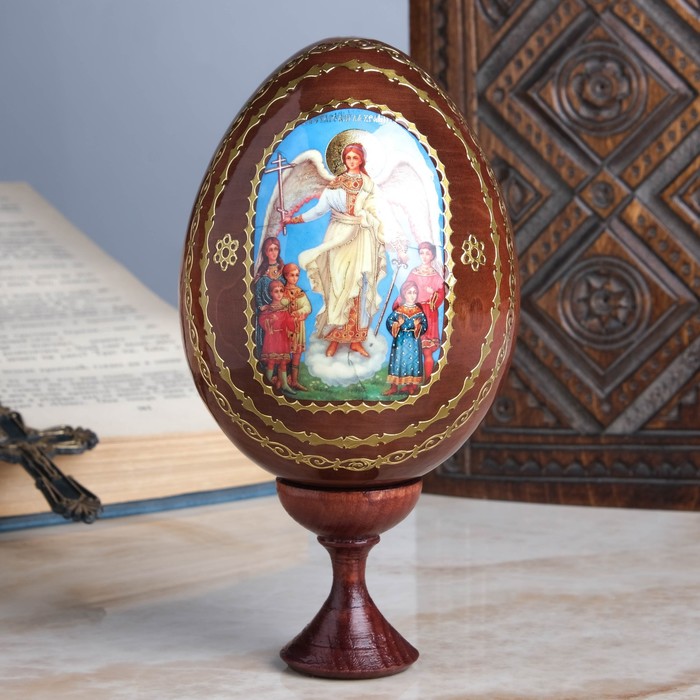 Сувенир Яйцо на подставке икона 