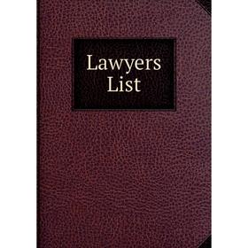

Книга Lawyers List