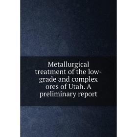 

Книга Metallurgical treatment of the low-grade and complex ores of Utah A preliminary report