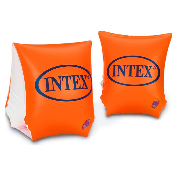 Нарукавники «Делюкс», 23 х 15 см, от 3-6 лет, 58642NP INTEX пляжный аксессуар intex нарукавники для плавания оранжевые 3 6 лет 59640