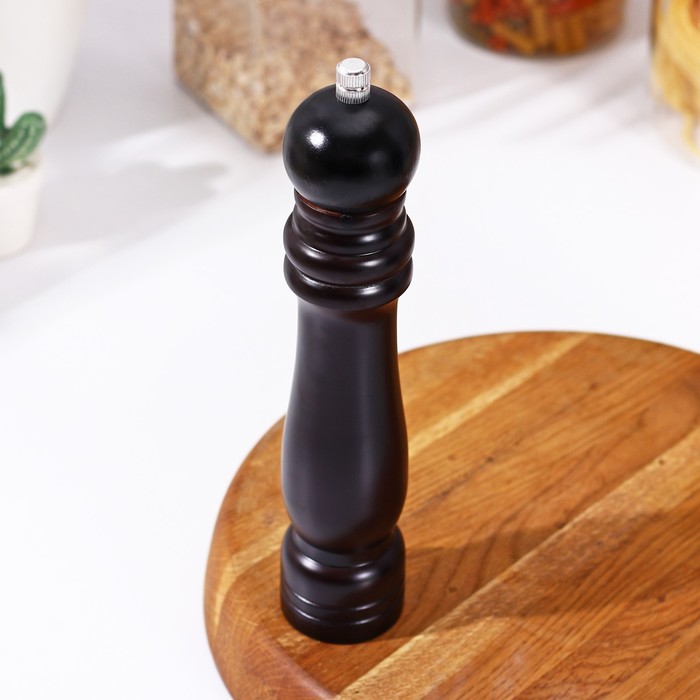 Мельница "Дуновение леса" 26х4,5 см, темное дерево