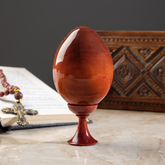 Сувенир Яйцо на подставке икона "Николай Чудотворец"