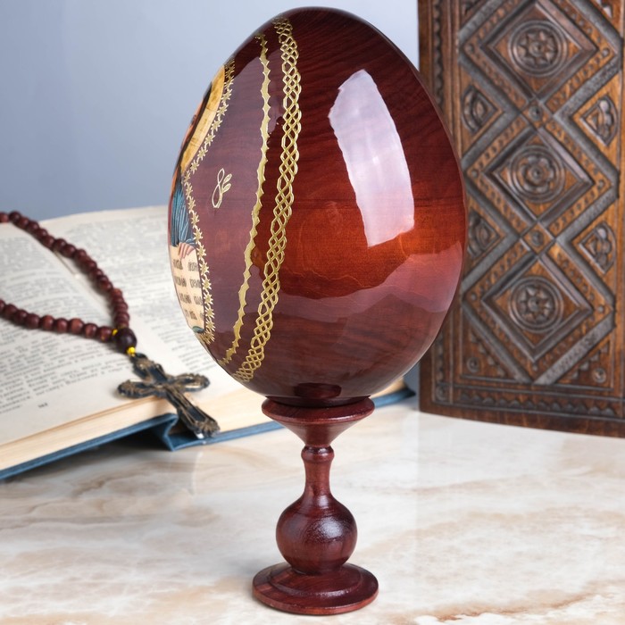 Сувенир Яйцо на подставке икона "Господь Вседержитель"