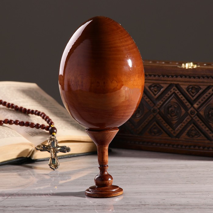 Сувенир Яйцо на подставке икона "Божья матерь Неувядаемый цвет"