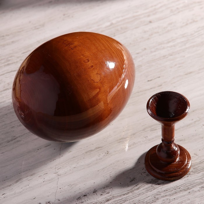 Сувенир Яйцо на подставке икона "Божья матерь Неувядаемый цвет"