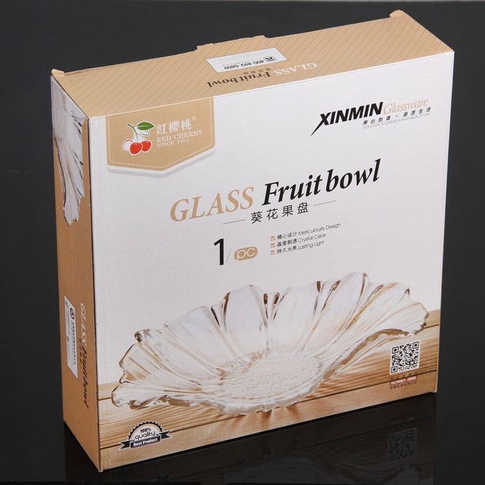 Салатник 800 мл "Красный цветок"