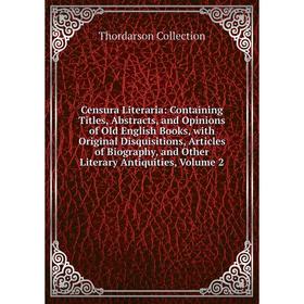 

Книга Censura Literaria