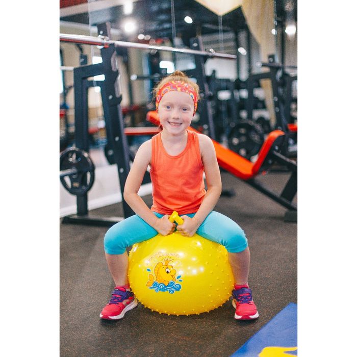 Мяч-попрыгун с рожками "Сказочные истории" массажный, d=55 см, 420 гр, МИКС