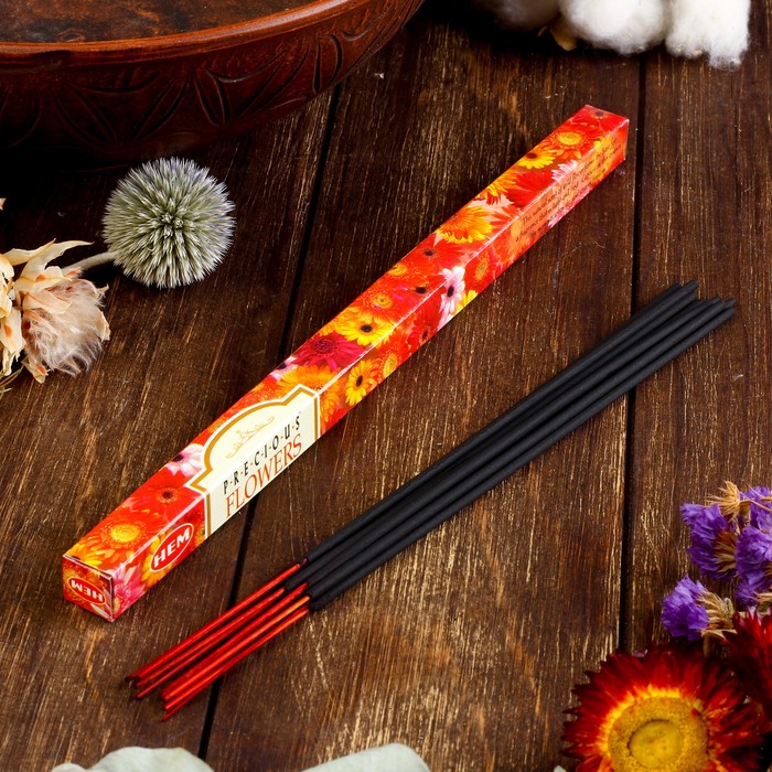 Благовония "HEM Precious Flower" (Драгоценный цветок), четырехгранник, 8 палочек