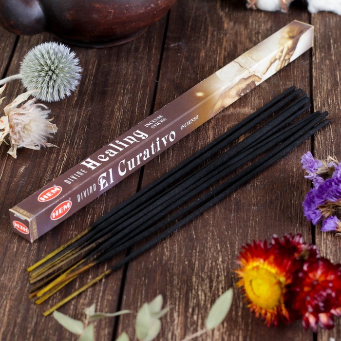 Благовония "HEM Divine Healing" (Заживление), четырехгранник, 8 палочек