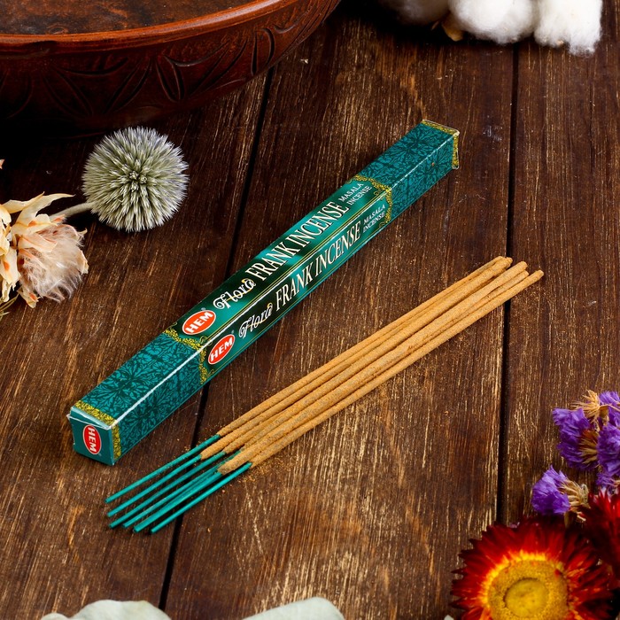 Благовония "HEM Flora Masala Frankincense" (Ладан), четырехгранник, 8 палочек