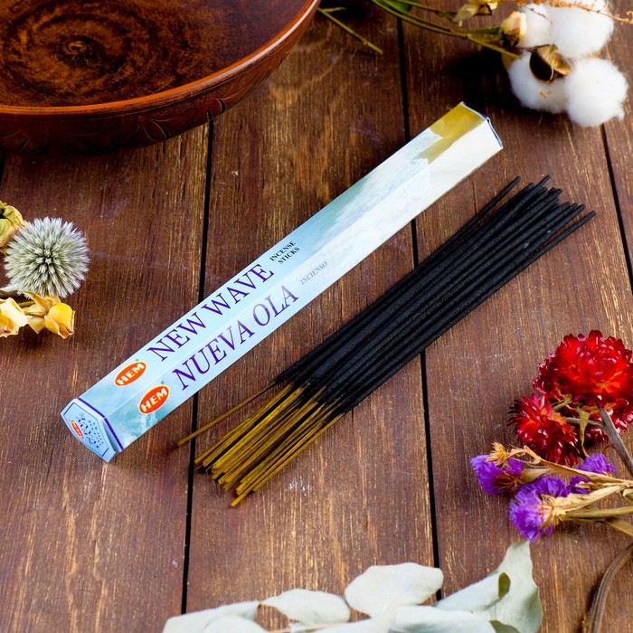 Благовония "HEM New wave" (Новая волна), шестигранник, 20 палочек