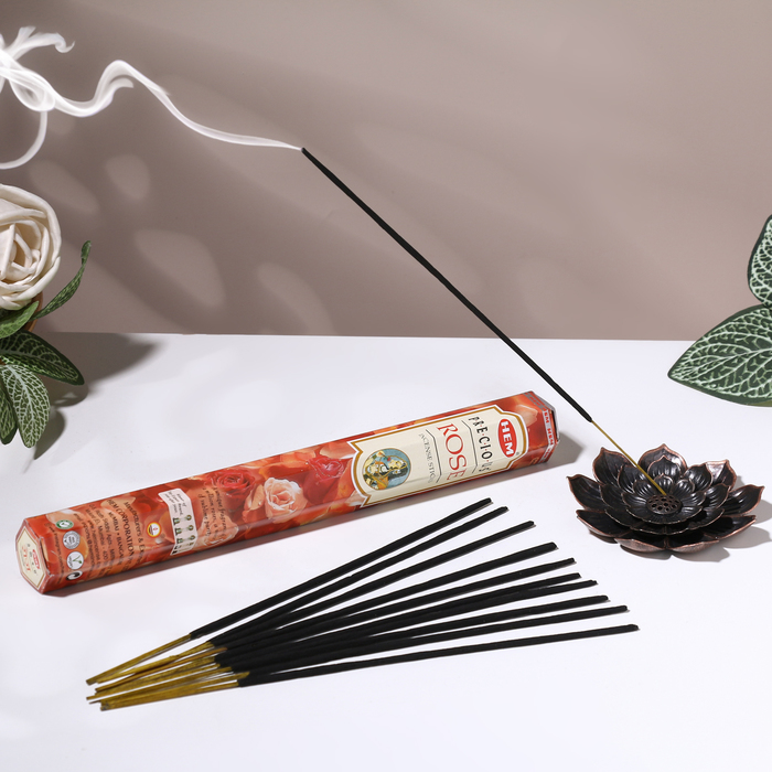 Благовония "HEM Precious Rose" (Драгоценная Роза), шестигранник, 20 палочек