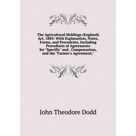 

Книга The Agricultural Holdings (England) Act, 1883