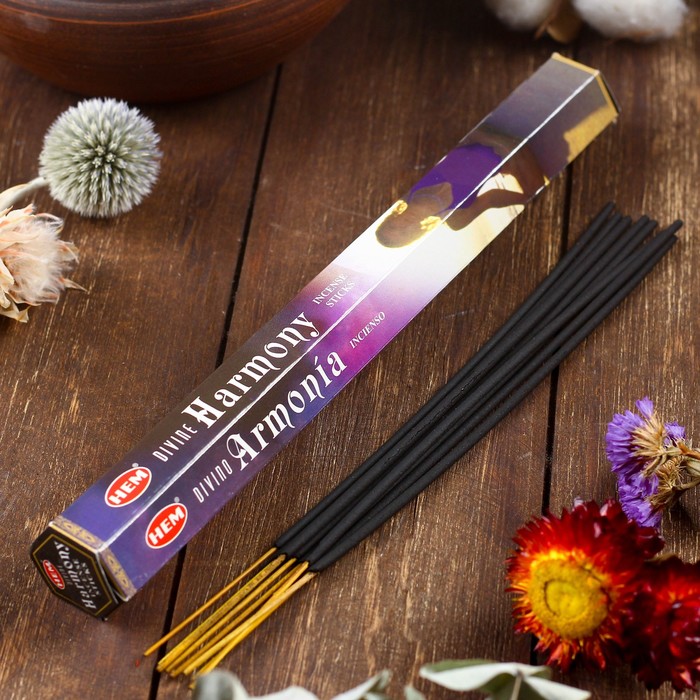 Благовония "HEM Divine Harmony" (Божественная гармония), шестигранник, 20 палочек