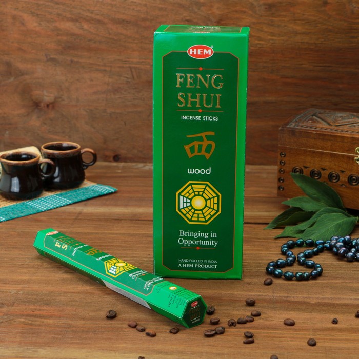 Благовония "HEM Feng Shui Wood" (Фэн Шуй Лес), шестигранник, 20 палочек