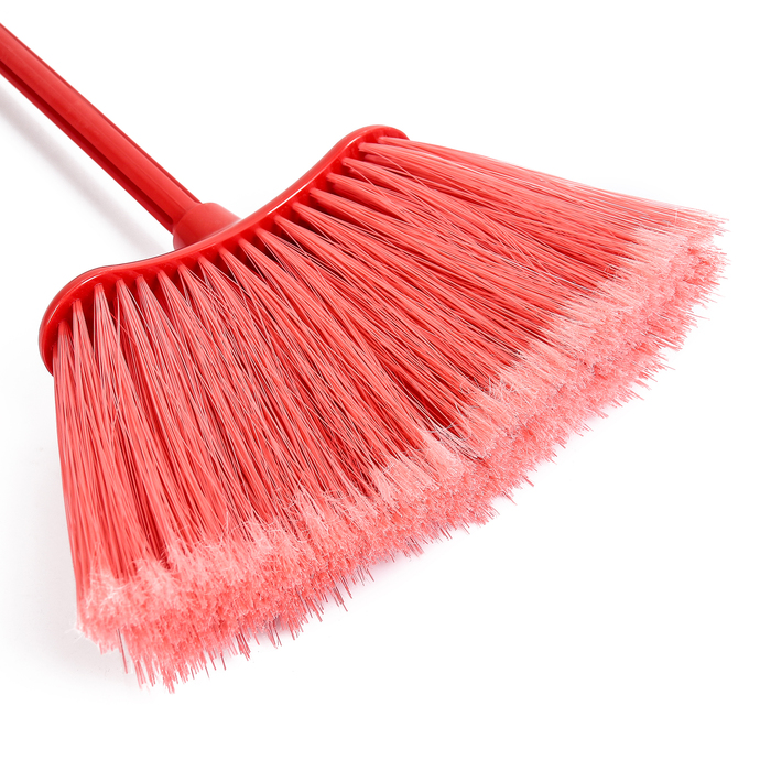 Метла "Комфорт-люкс" с черенком, мягкая, цвета МИКС