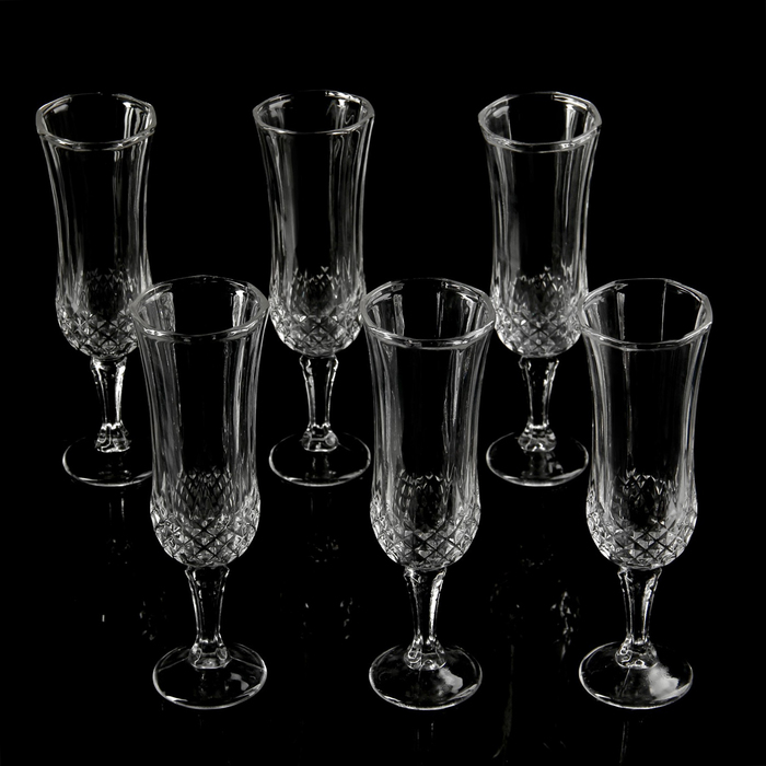 Набор бокалов для шампанского 200 мл "Венеция", 6х20 см, 6 шт