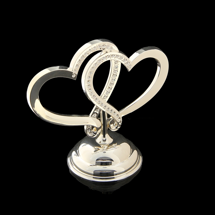 Сувенир "2 сердца" стразы