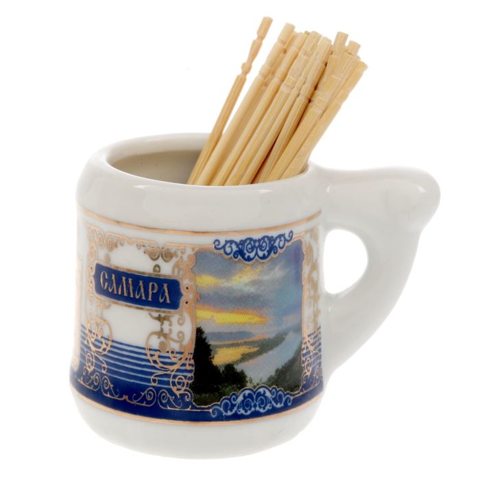 Кружка с зубочистками «Самара. Достопримечательности»