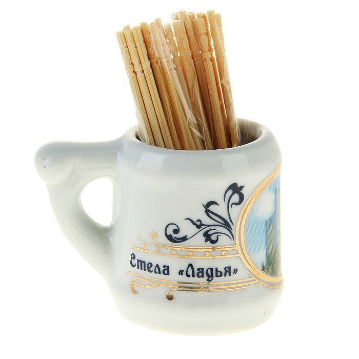 Кружка с зубочистками «Самара. Стела "Ладья»