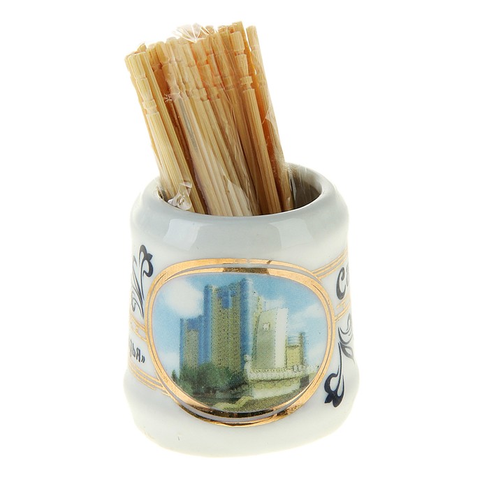 Кружка с зубочистками «Самара. Стела "Ладья»
