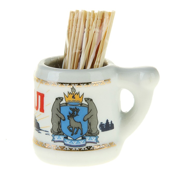 Кружка с зубочистками "ЯМАЛ. Олени"