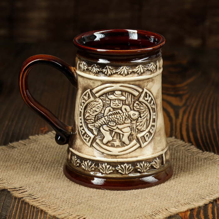 Бокал &quot;Лучший рыбак&quot; 0,6 мл микс