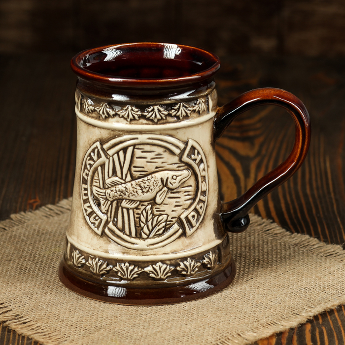 Бокал "Лучший рыбак" 0,6 мл микс