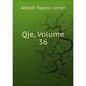 

Книга Qje, Volume 36