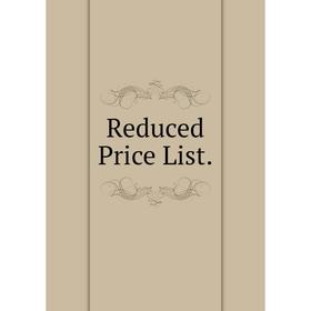 

Книга Reduced Price List.