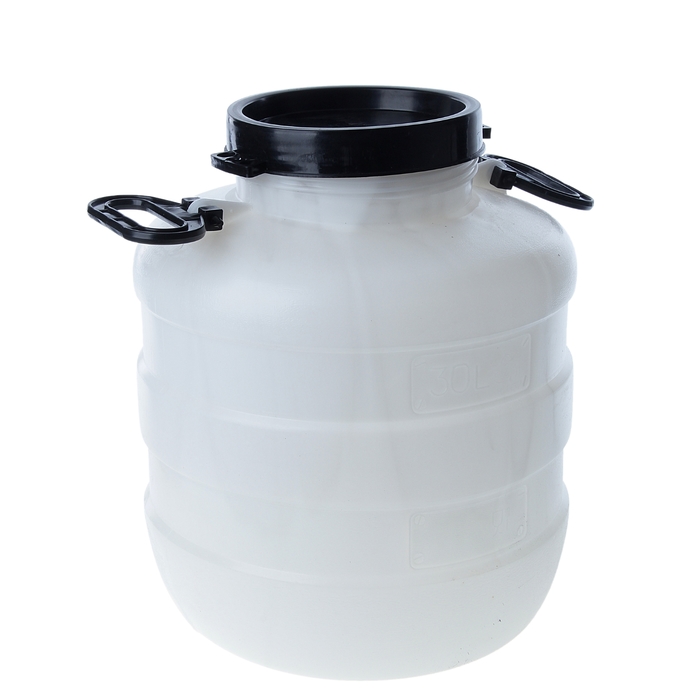 Фляга пищевая, 30 л, горловина 18.5 см, белая