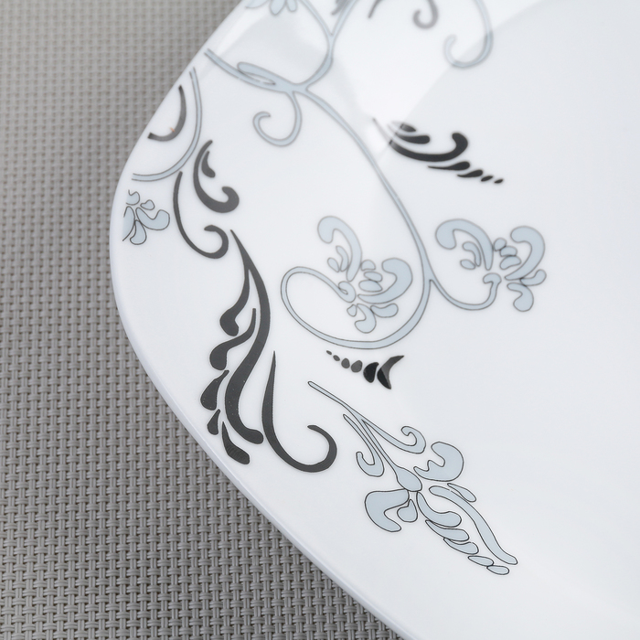 Тарелка обеденная 27 см "Цыганская ночь", квадратная