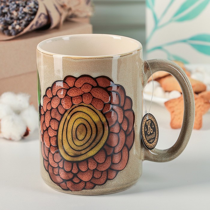 Кружка 420 мл "Муран. Природа", цвет коричневый